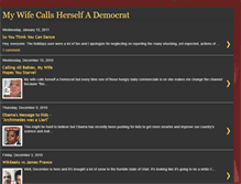 Tablet Screenshot of mywifecallsherselfademocrat.blogspot.com