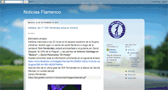 Desktop Screenshot of noticias-flamenco.blogspot.com