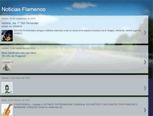 Tablet Screenshot of noticias-flamenco.blogspot.com