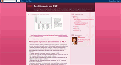Desktop Screenshot of acolhimentopsf.blogspot.com