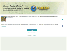 Tablet Screenshot of inlovingmemoryofdonturner.blogspot.com