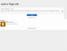 Tablet Screenshot of joansyoga.blogspot.com