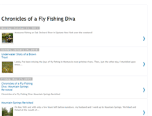 Tablet Screenshot of chroniclesofaflyfishingdiva.blogspot.com