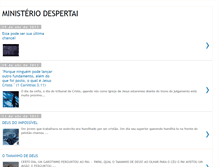 Tablet Screenshot of ministeriodespertai.blogspot.com