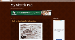 Desktop Screenshot of mysketchpads.blogspot.com