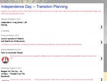 Tablet Screenshot of independencedaytransitionplanning.blogspot.com