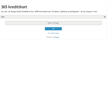 Tablet Screenshot of 365kredittkort.blogspot.com