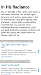 Mobile Screenshot of inhisradiance.blogspot.com