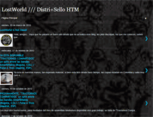 Tablet Screenshot of lostworldistri-htm.blogspot.com