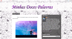 Desktop Screenshot of minhas-doces-palavras.blogspot.com