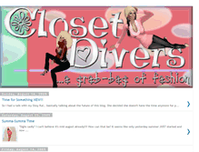 Tablet Screenshot of closetdivers.blogspot.com