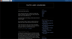 Desktop Screenshot of faithandlearning.blogspot.com