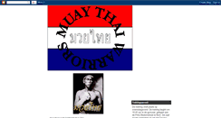 Desktop Screenshot of muaytaiwarrior.blogspot.com