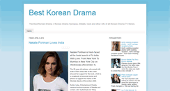 Desktop Screenshot of best-korean-drama.blogspot.com