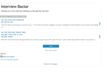 Tablet Screenshot of interviewdoctor.blogspot.com