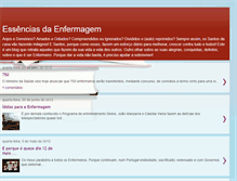 Tablet Screenshot of essenciasdaenfermagem.blogspot.com