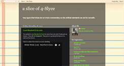 Desktop Screenshot of 4slyce.blogspot.com