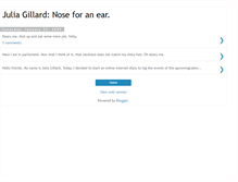 Tablet Screenshot of juliagillard.blogspot.com
