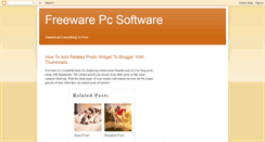 Desktop Screenshot of freewarepcsoftware.blogspot.com