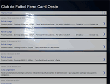 Tablet Screenshot of clubdefutbolferrocarriloeste.blogspot.com