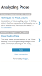 Mobile Screenshot of analyzingprose.blogspot.com