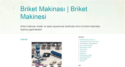 Desktop Screenshot of briket-makinasi.blogspot.com