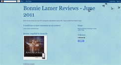 Desktop Screenshot of bonnielamerreviews-june2011.blogspot.com