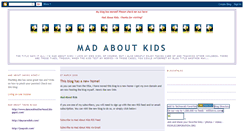 Desktop Screenshot of madaboutkids.blogspot.com