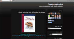 Desktop Screenshot of languages4-u.blogspot.com