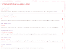 Tablet Screenshot of pinkaholiclydia.blogspot.com