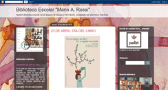 Desktop Screenshot of biblioteca08de15.blogspot.com