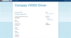 Desktop Screenshot of compaqv3000driver.blogspot.com