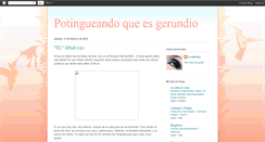 Desktop Screenshot of potingueandoqueesgerundio.blogspot.com