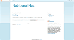 Desktop Screenshot of nutritionalnaz.blogspot.com