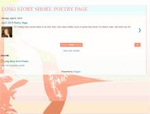 Tablet Screenshot of lsspoetry.blogspot.com