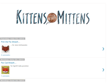 Tablet Screenshot of kittens-with-mittens.blogspot.com