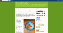 Desktop Screenshot of lettuceeatlocally.blogspot.com