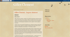 Desktop Screenshot of gilles-clement-abstract-jasper.blogspot.com