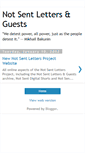 Mobile Screenshot of notsentlettersandguests.blogspot.com