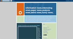 Desktop Screenshot of informative-news.blogspot.com