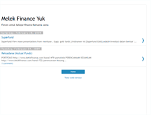 Tablet Screenshot of melekfinanceyuk.blogspot.com