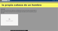 Desktop Screenshot of lapropiacabezadeunhombre.blogspot.com