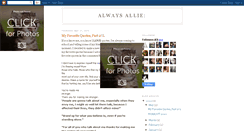 Desktop Screenshot of alwaysalliexx.blogspot.com