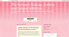 Desktop Screenshot of boricuasmakeupandfashionaddiction.blogspot.com