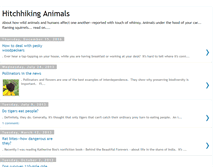 Tablet Screenshot of hitchhikinganimals.blogspot.com