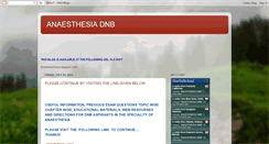 Desktop Screenshot of anaesthesiadnb.blogspot.com