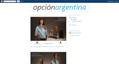 Desktop Screenshot of opcionargentina.blogspot.com