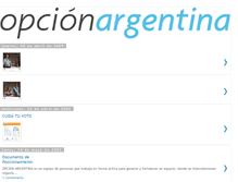 Tablet Screenshot of opcionargentina.blogspot.com