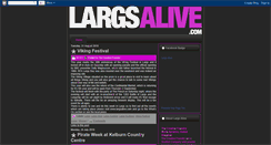 Desktop Screenshot of largsalive.blogspot.com