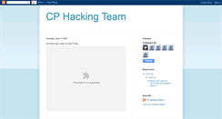 Desktop Screenshot of cphackingteam2.blogspot.com